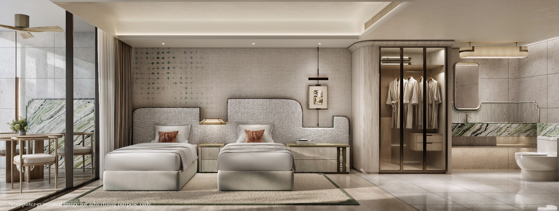 2 Bedroom 100 sq.m. - Bedroom